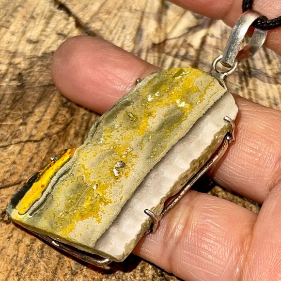 Rough Bumblebee Jasper Pendant 2 1/2” - Picture 1 of 10